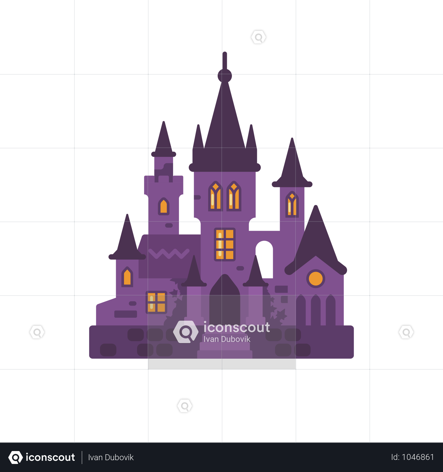 Add To Myscout - Halloween Buildings (1500x1600), Png Download