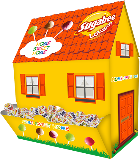Sugabee Yoghurt Lollipop - House (600x561), Png Download