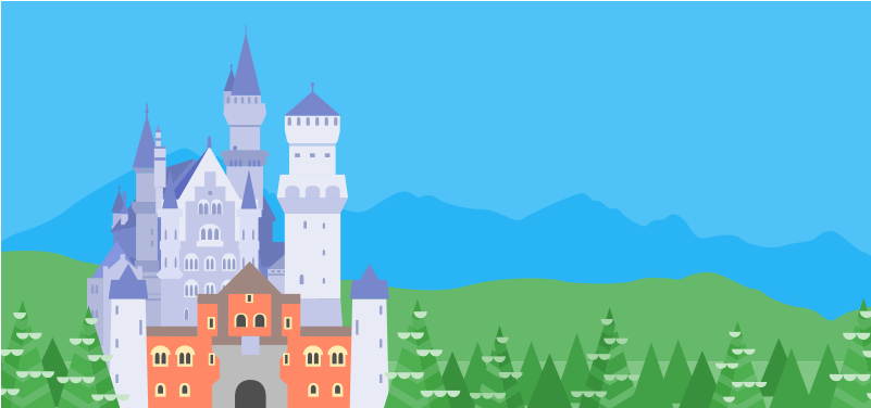 Neuschwanstein Material Design Castle Neuschwanstein - Castle (800x600), Png Download
