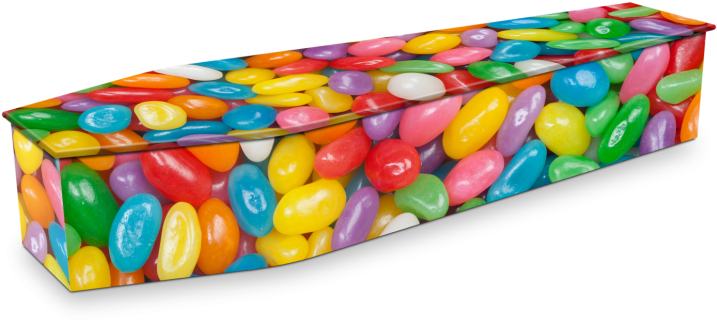 Jelly Beans - Rainbow Coffin (800x536), Png Download