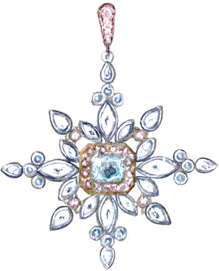 Hirsh Snowflakes Are As Unique As Those Created In - Pendant (1120x1120), Png Download