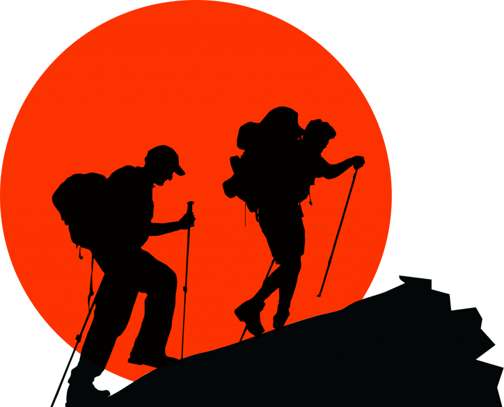 Trekking Free Download Png - Mountain Climber Vector (1024x827), Png Download