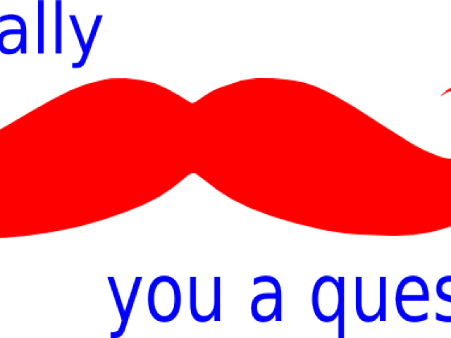 Moustache Clipart Red Mustache - Red Mustache Clip Art (640x480), Png Download