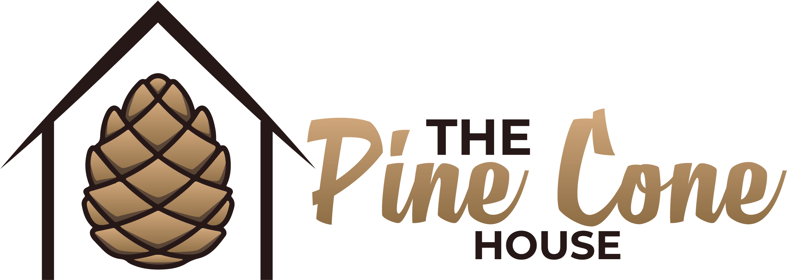 Please Consider The Pine Cone House For Your Next Stay - Graphic Design (2605x990), Png Download