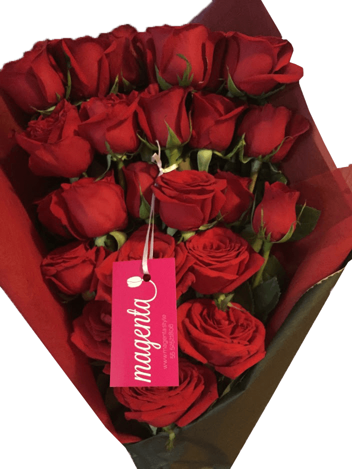 Bouquet De Rosas Rojas - Garden Roses (704x938), Png Download