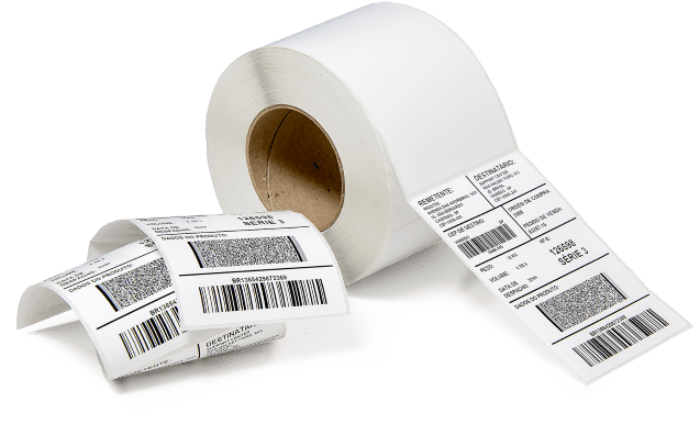 Etiqueta Adesiva De Papel Couchê Impressa Com Ribbon - Barcode (750x500), Png Download