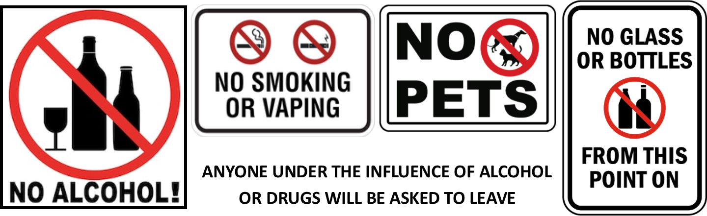 Aquatic Center Policies - Traffic Sign (1440x441), Png Download