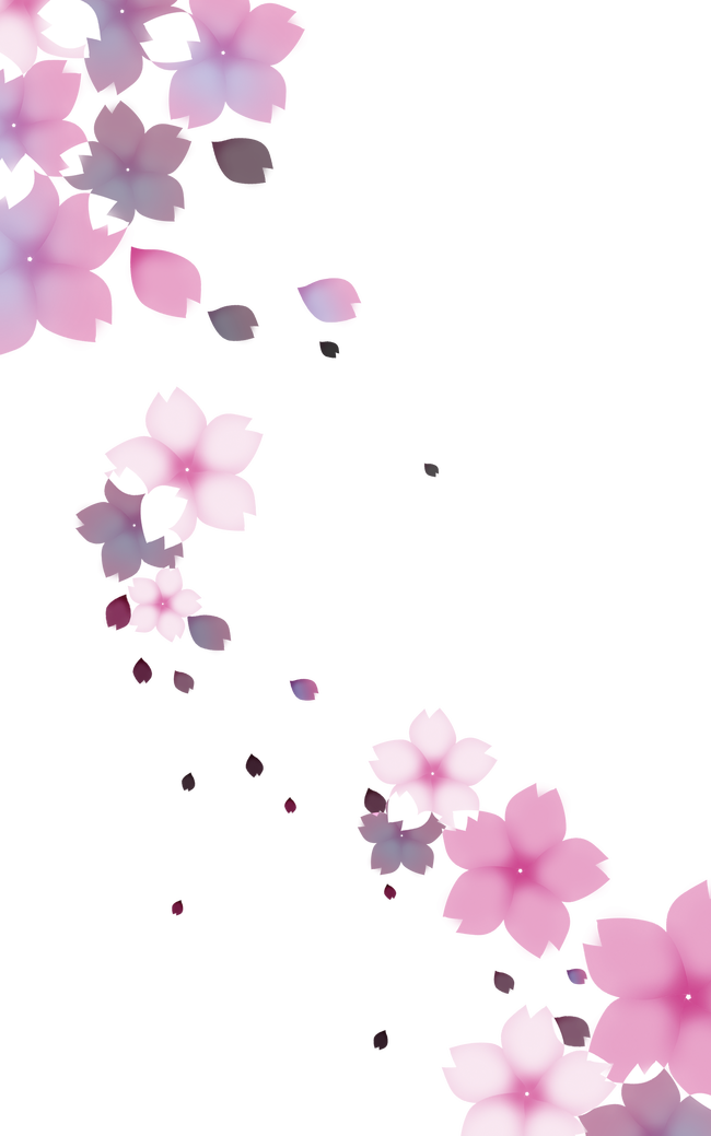 650 X 1039 8 0 - Flowers Falling Png (650x1039), Png Download