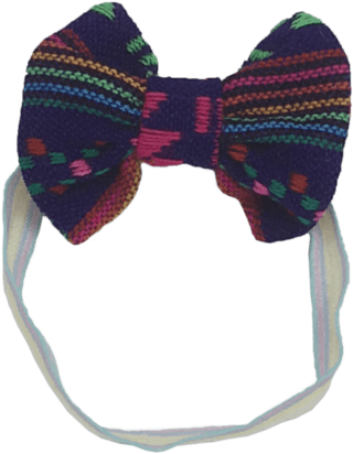 Moño Morado - Moño De Tela Rebozo (555x555), Png Download