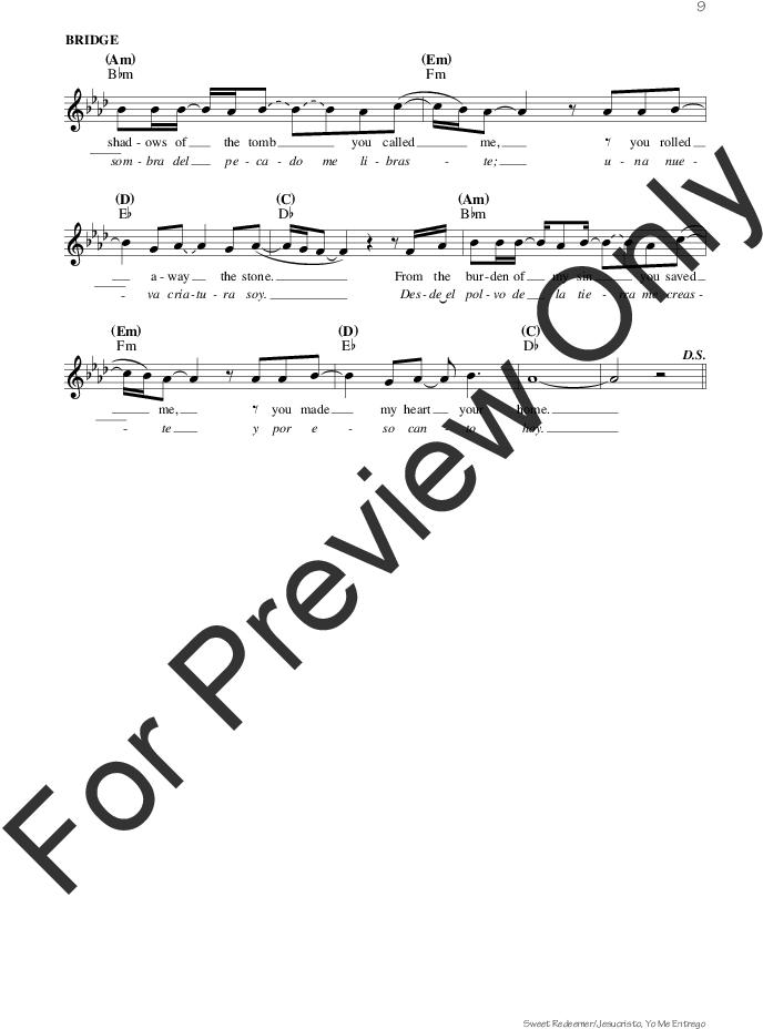 Sweet Redeemer / Jesucristo Yo Me Entrego Thumbnail - Violin (816x1056), Png Download