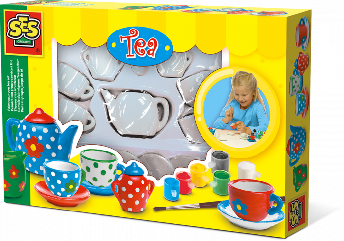 Paint Your Own Tea Set - Ses Creative (700x490), Png Download