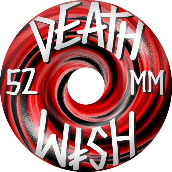Deathwish Skateboards Stacked Swirl 52 Mm Red/black - Skateboarding (600x600), Png Download