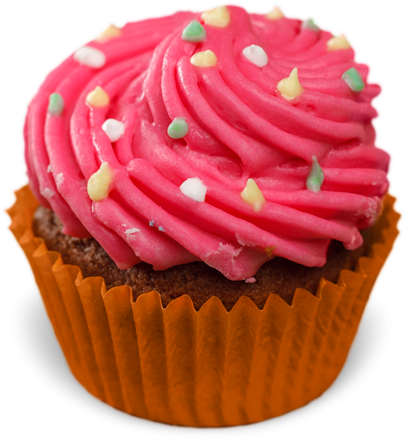 Red Swirl - Cupcake (600x800), Png Download