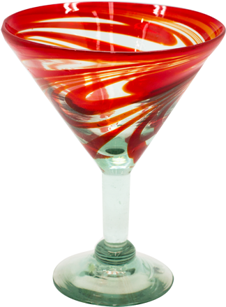Swirl Cocktail Glass - Martini Glass (600x600), Png Download