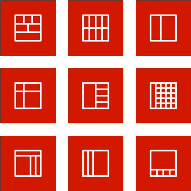 Layouts Outline Icon In Style Flat Square White On - Helmholtz Machine (660x660), Png Download