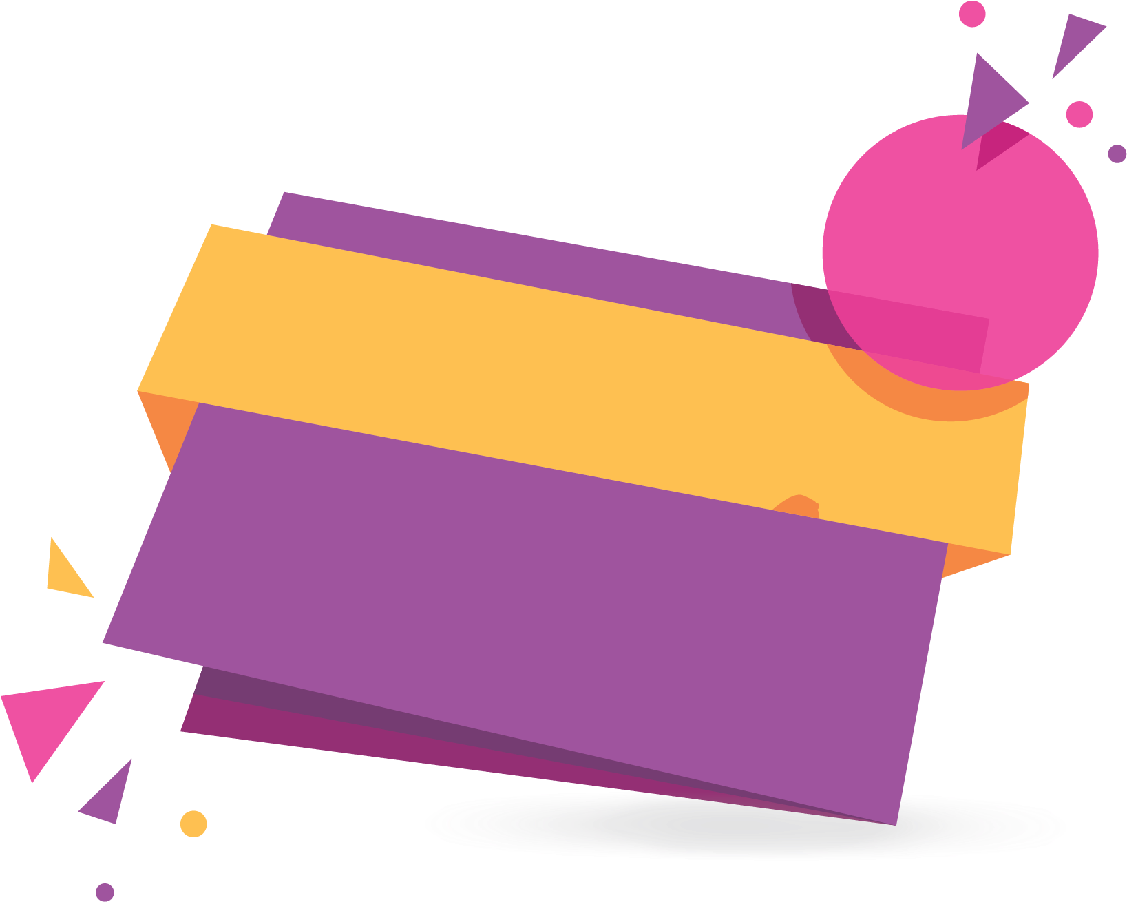 Purple Sale Origami Banner - Origami Banner Banner Png (1779x1309), Png Download