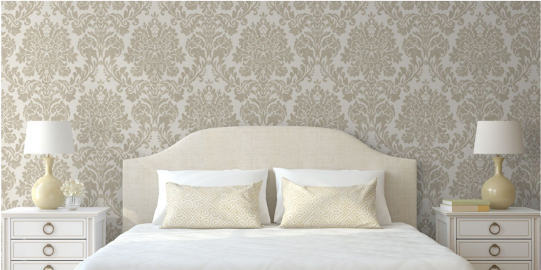 Audley Damask Gold - Wall (1024x384), Png Download