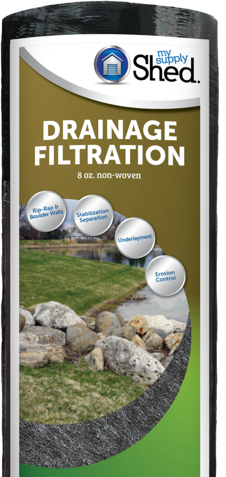My Supply Shed Drainage & Filtration Landscape Fabric - Landscape Fabric (600x1051), Png Download