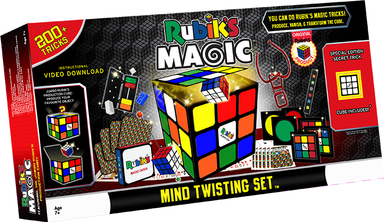 Rubiks-magic 0002 10561 Rubiks Mind Twisting 3dboxleft - Rubiks Mind Twisting Magic Set (753x436), Png Download