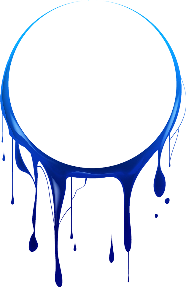 Mq Sticker - Circle Paint Drip Png (1024x1024), Png Download