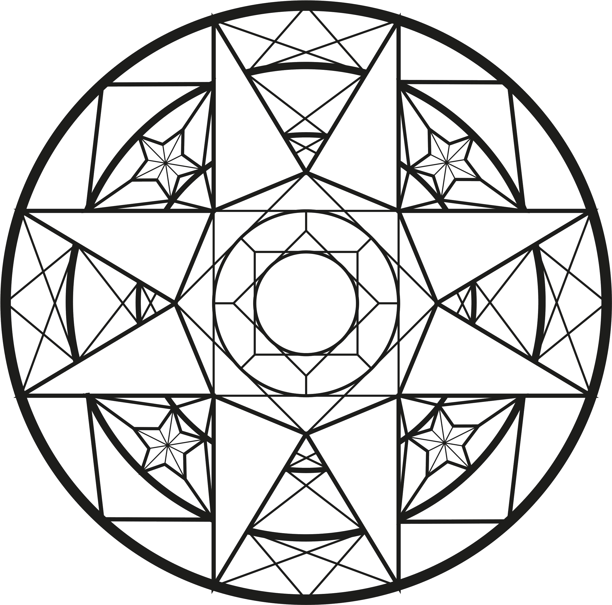 Print - Download - Mandala (2440x2414), Png Download