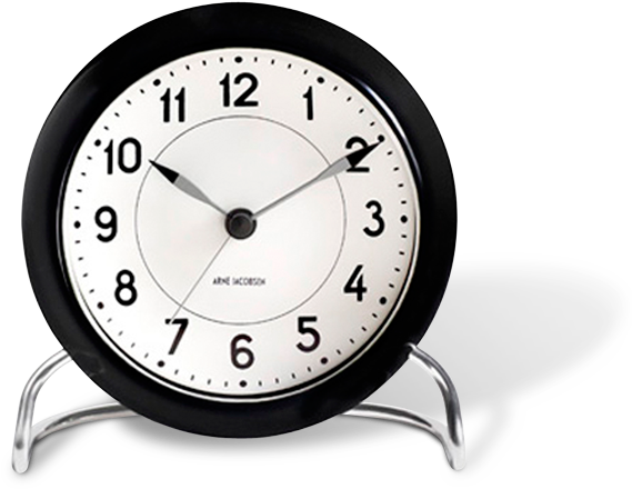 Arne Jacobsen Desk Clock (700x700), Png Download