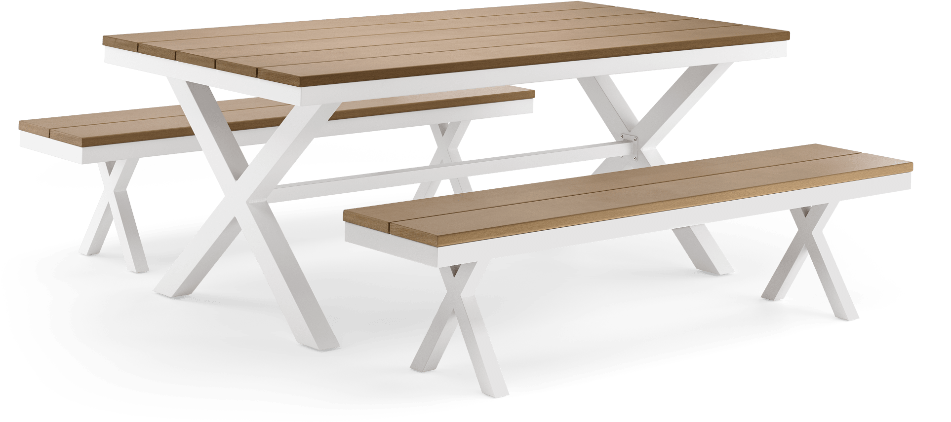 Picnic Table (2000x1036), Png Download