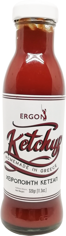 Ergon Ketchup 320gr - Glass Bottle (993x1080), Png Download