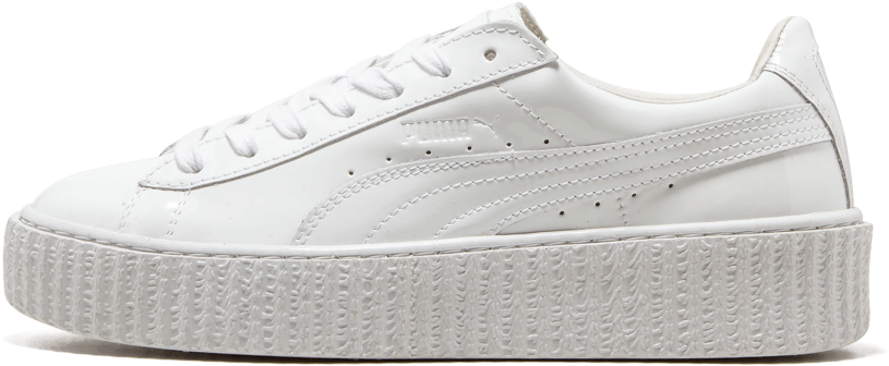 puma basket creepers white