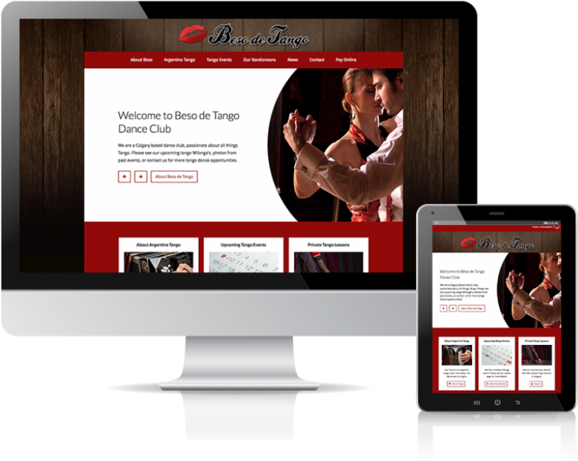 Beso De Tango Is A Calgary Based Dance Club, That Are - Led-backlit Lcd Display (1000x700), Png Download