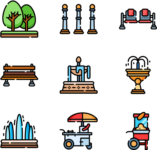 City Park - Daily Routine Icon Png (600x564), Png Download