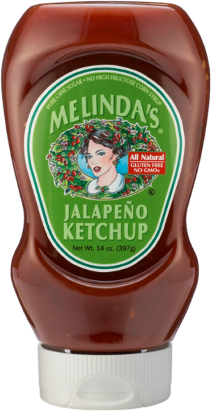 Melindas Jalapeo Ketchup Tangy & Spicy - Melinda's Ketchup (600x600), Png Download