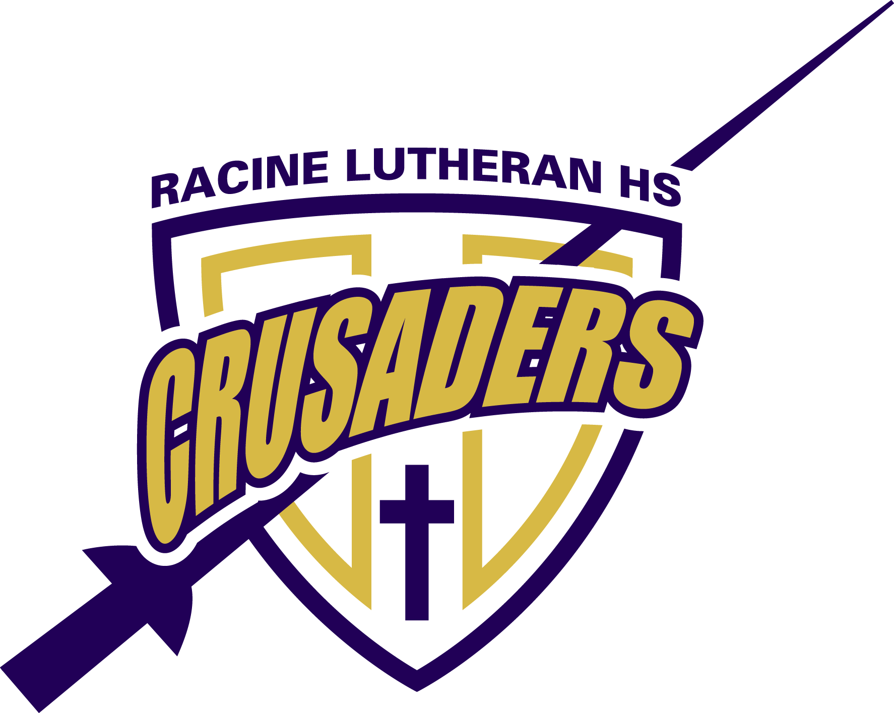 Crusader Shield - Racine Lutheran High School (1774x1415), Png Download