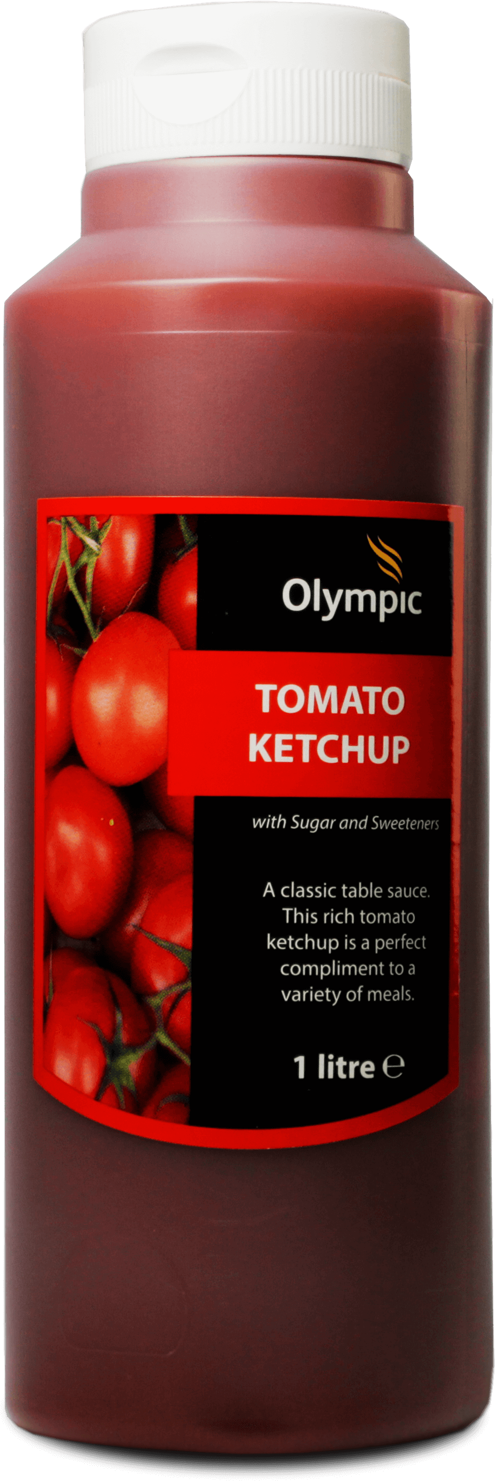 Olympic Tomato Ketchup 1l Bottle - Plum Tomato (1240x3004), Png Download