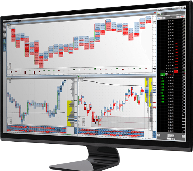 Footprint Charts - Computer Monitor (1000x600), Png Download