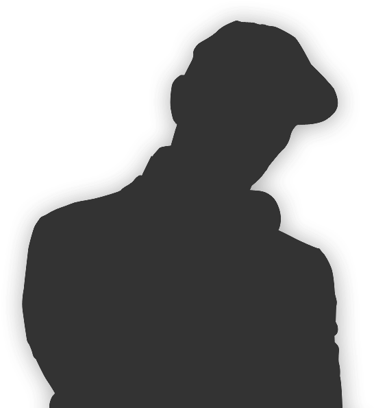 Slide01 Dj Right - Silhouette (567x599), Png Download