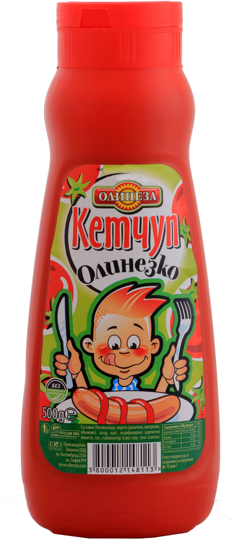 Ketchup Olinezko 500gr - Кетчуп Олинезко (500x1119), Png Download