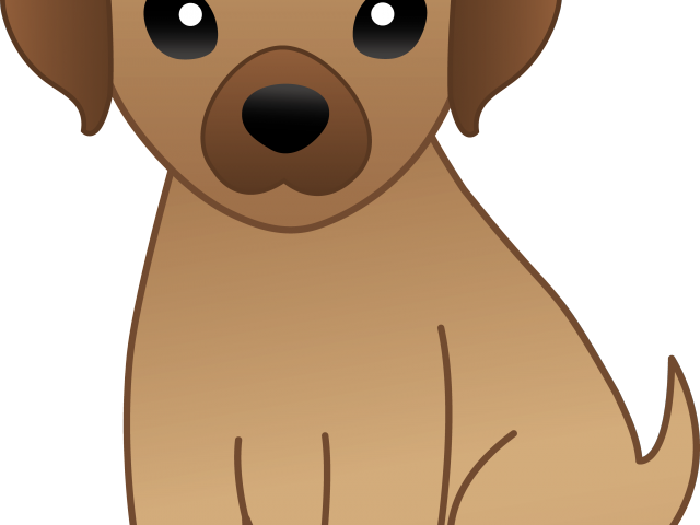 Doberman Pinscher Clipart Cute Cartoon - Brown Puppy Cartoon (640x480), Png Download