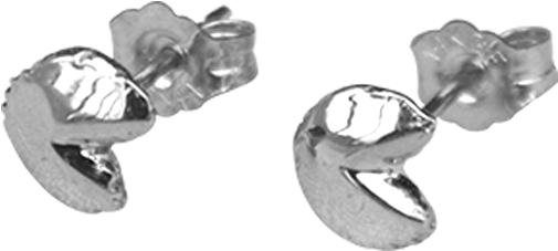 Fortune Cookie Studs - Earrings (1024x1024), Png Download