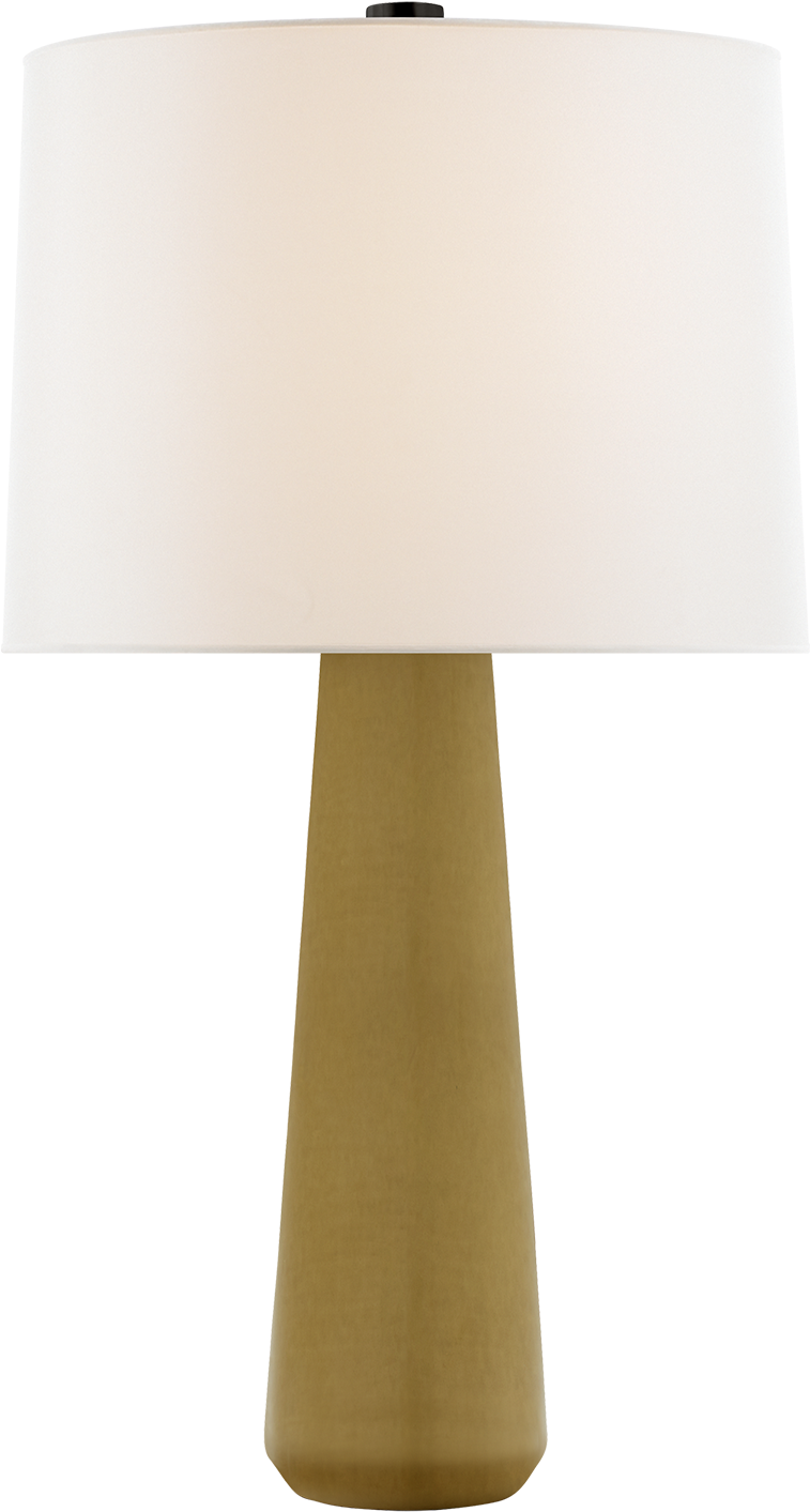 Athens Large Table Lamp In Dark Moss With Linen Shade - Lamp (1440x1440), Png Download