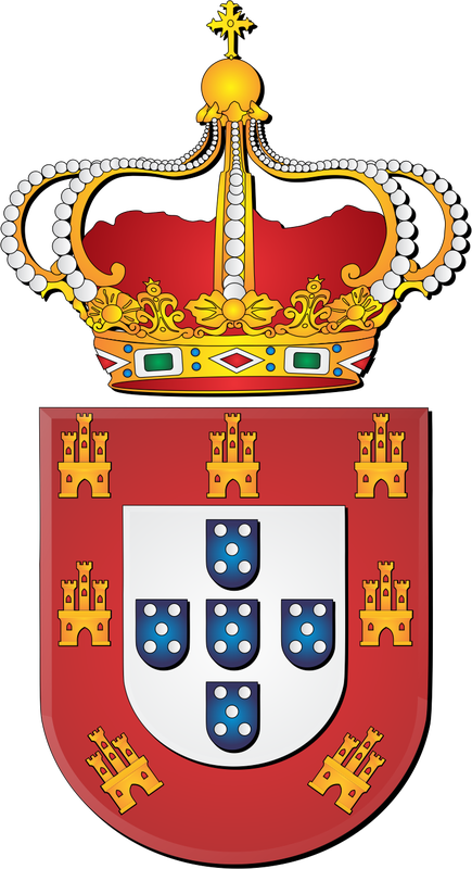 Imagem Portuguese Empire, Taurus, Casa Real, Coat Of - Crest (435x800), Png Download