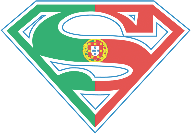 Superman Portugal Shield Men's Ringer T-shirt - Superman Logo Png (792x562), Png Download
