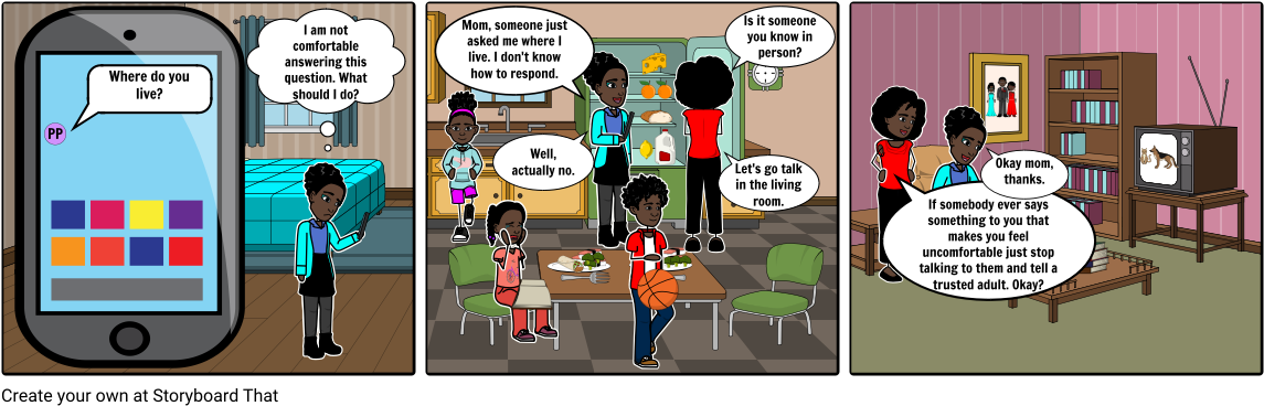 Safe Online Talk - Comics (1164x385), Png Download