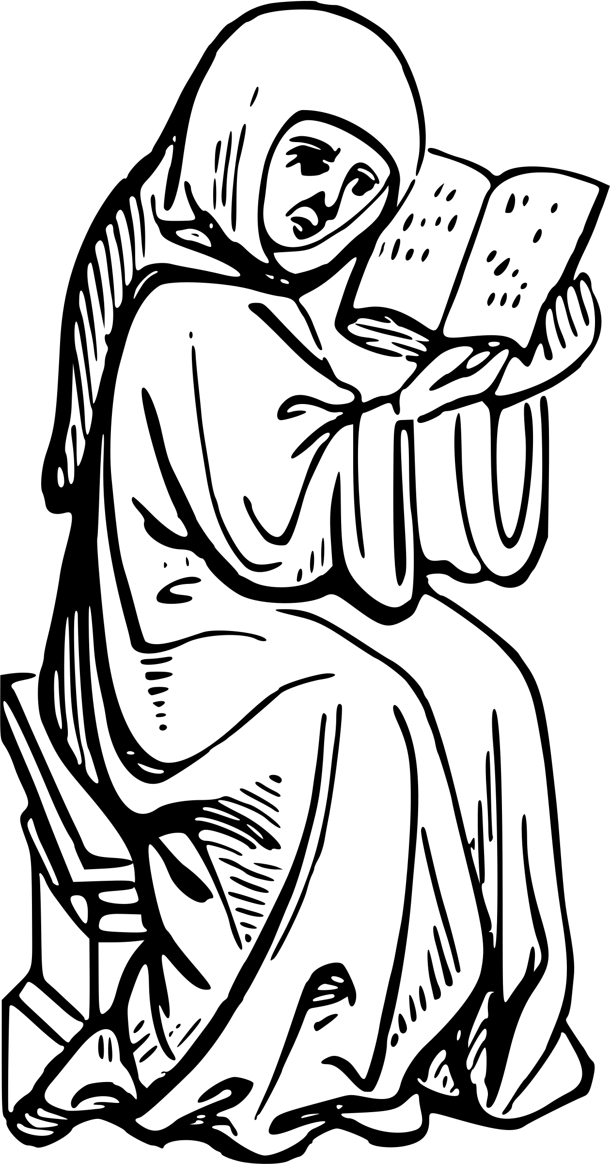 This Free Icons Png Design Of Monk 2 (1259x2400), Png Download