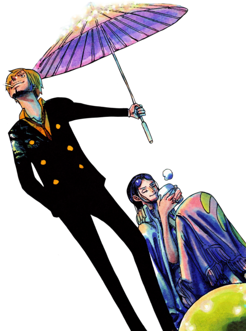 Sanji & Robin From Chapter 609 Color Spread - Sanji Color Spread (500x672), Png Download