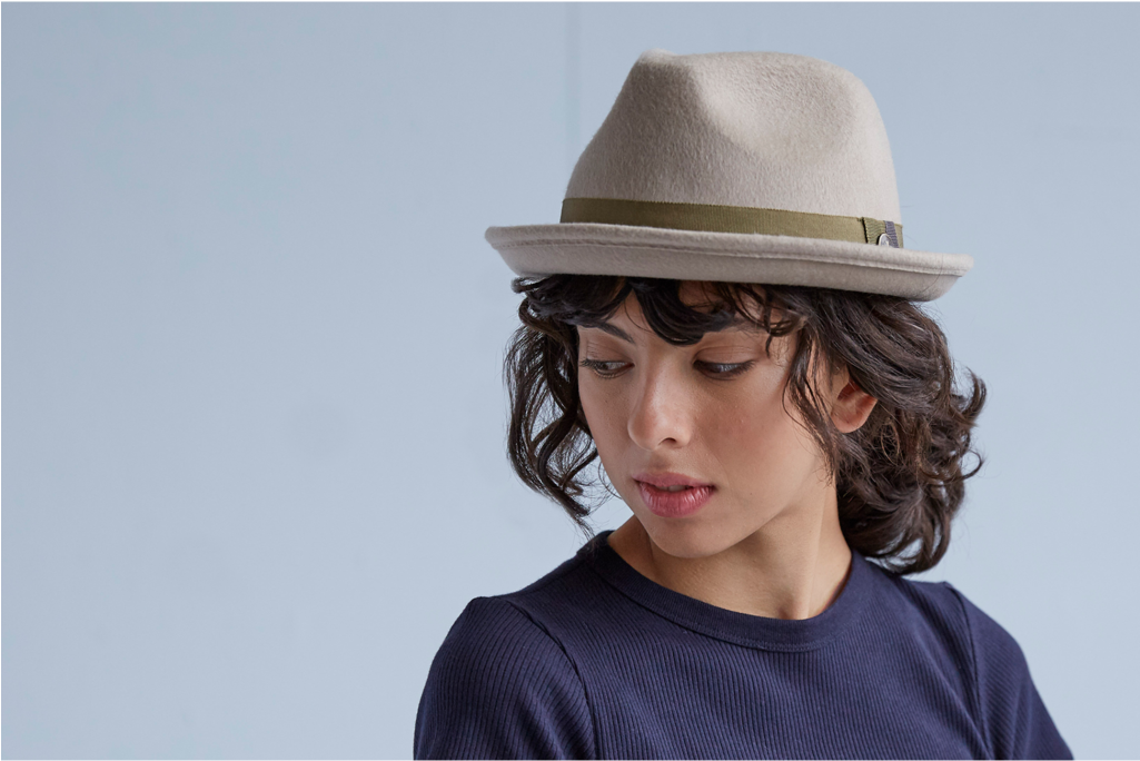 Baby Face Tan Fedora Womens Styling - Girl (1024x1024), Png Download