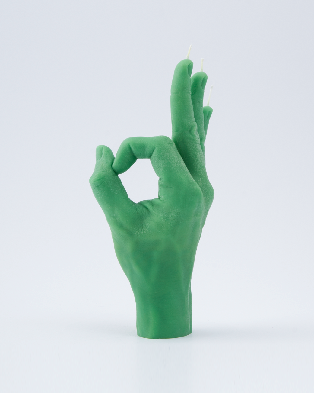Candlehand - Ok Hand Sign Green (1300x1300), Png Download