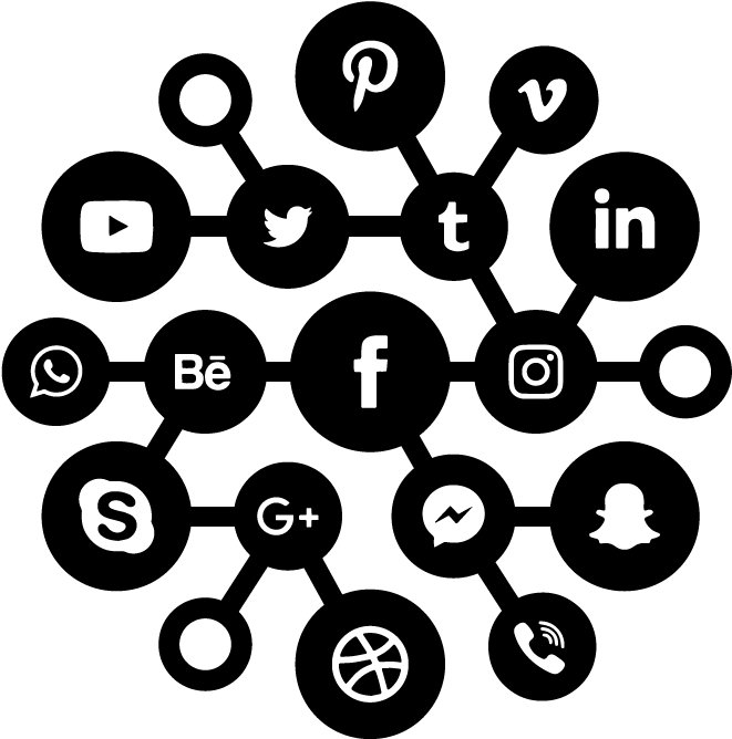 Gestão De Redes Sociais - Circle (960x702), Png Download