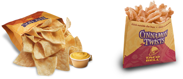 Our Desserts & Sides - Taco Bell Bag Of Chips (920x370), Png Download