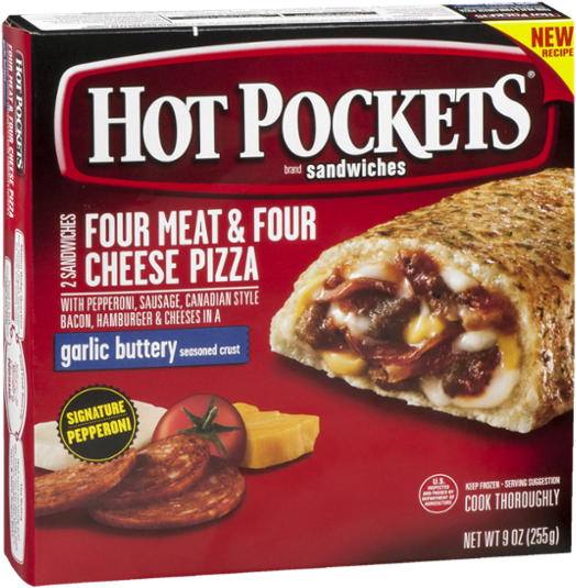 A Must For A Quick Meal, A Https - Hot Pocket 4 Meat (600x600), Png Download